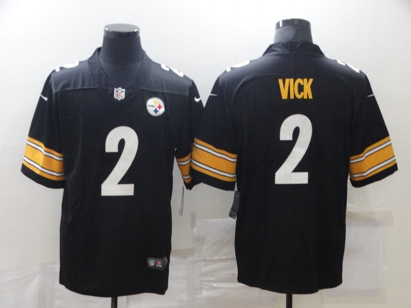 Men’s Pittsburgh Steelers Michael Vick #2 Black Jersey