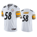 Mens Pittsburgh Steelers Retired Player #58 Jack Lambert Nike White Vapor Limited Player Jersey