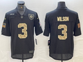 Men’s Pittsburgh Steelers Russell Wilson #3 Black Team Jersey