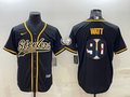 Men’s Pittsburgh Steelers T.J. Watt #90 Black Alternate Jersey Joint edition