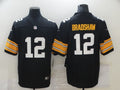 Men’s Pittsburgh Steelers Terry Bradshaw #12 Black Jersey