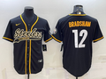 Men’s Pittsburgh Steelers Terry Bradshaw #12 Black Vapor Limited Jersey