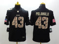Men’s Pittsburgh Steelers Troy Polamalu #43 Black Authentic Jersey