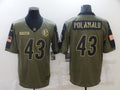 Men’s Pittsburgh Steelers Troy Polamalu #43 Brown Jersey