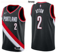 Mens Portland Trail Blazers #2 Deandre Ayton Black Icon Edition Swingman Jersey