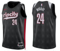Mens Portland Trail Blazers #24 Kris Murray Black 2024-25 City Edition Swingman Jersey