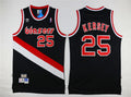 Men’s Portland Trail Blazers #25 Jerome Kersey Black Hardwood Classics Soul Swingman Throwback Jersey