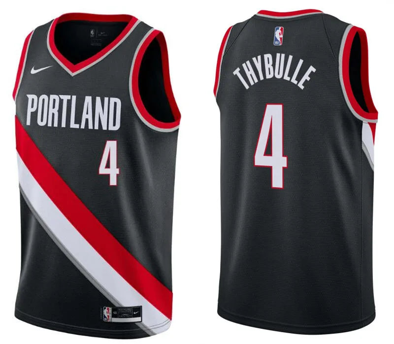 Mens Portland Trail Blazers #4 Matisse Thybulle Black Icon Edition Swingman Jersey