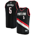 Mens Portland Trail Blazers #5 Jrue Holiday Black Icon Edition Swingman Jersey