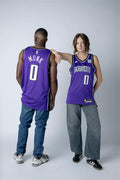 Mens Sacramento Kings #0 Malik Monk Purple Nike Hardwood Classics Player Jersey