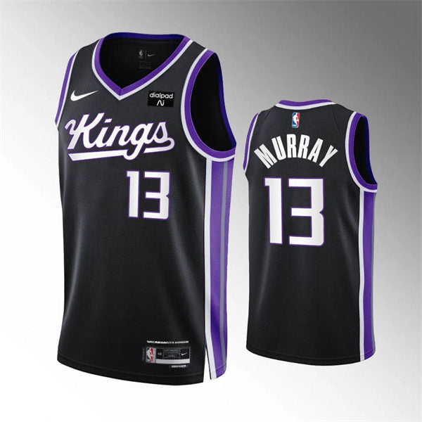Mens Sacramento Kings #13 Keegan Murray 2023-24 Black Icon Edition Player Jersey