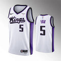 Mens Sacramento Kings #5 De’Aaron Fox 2023-24 White Association Edition Player Jersey