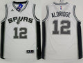 Men’s San Antonio Spurs #12 LaMarcus Aldridge Revolution 30 Swingman 2015 New White Jersey