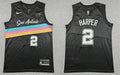 Men’s San Antonio Spurs #2 Dylan Harper Black 2025-26 City Edition Swingman Jersey
