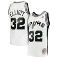 Men’s San Antonio Spurs #32 Sean Elliott Mitchell & Ness White 1998-99 Hardwood Classics Swingman Jersey