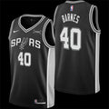 Men’s San Antonio Spurs #40 Harrison Barnes Black Icon Edition Swingman Jersey