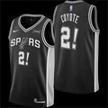 Men’s San Antonio Spurs Coyote Black Icon Edition Swingman Jersey