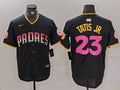 Men’s San Diego Padres Fernando Tatis Jr. #23 Black Jersey Joint Edition