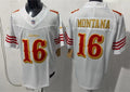 Mens San Francisco 49ers #16 Joe Montana Rivalry Collection F.U.S.E. Limited Jersey White