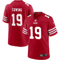 Mens San Francisco 49ers #19 Jacob Cowing Nike Scarlet F.U.S.E. Vapor Limited Jersey