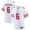 Mens San Francisco 49ers #6 Malik Mustapha Nike Home White 2023 F.U.S.E. Vapor Limited Jersey