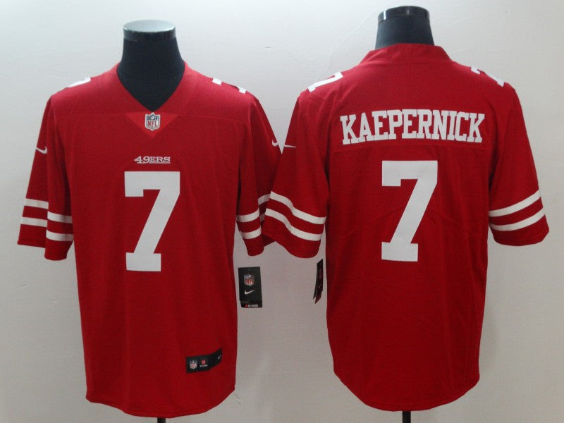 Men’s San Francisco 49ers #7 Colin Kaepernick  Nike Scarlet Vapor Limited Player Jersey