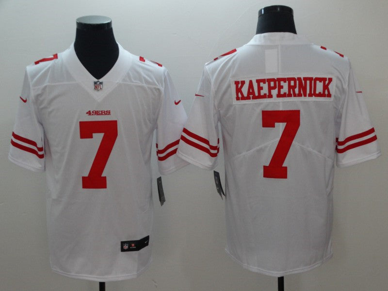 Men’s San Francisco 49ers #7 Colin Kaepernick  Nike White Vapor Limited Player Jersey