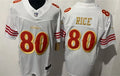 Mens San Francisco 49ers #80 Jerry Rice Rivalry Collection F.U.S.E. Limited Jersey White