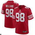 Mens San Francisco 49ers #98 Mykel Williams Nike Scarlet F.U.S.E. Vapor Limited Jersey