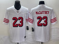 Men’s San Francisco 49ers Christian McCaffrey #23 White Jersey