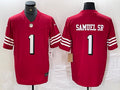 Men’s San Francisco 49ers Deebo Samuel Sr #1 Scarlet Alternate Vapor F.U.S.E. Limited Jersey