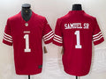Men’s San Francisco 49ers Deebo Samuel Sr #1 Scarlet Vapor F.U.S.E. Limited Jersey
