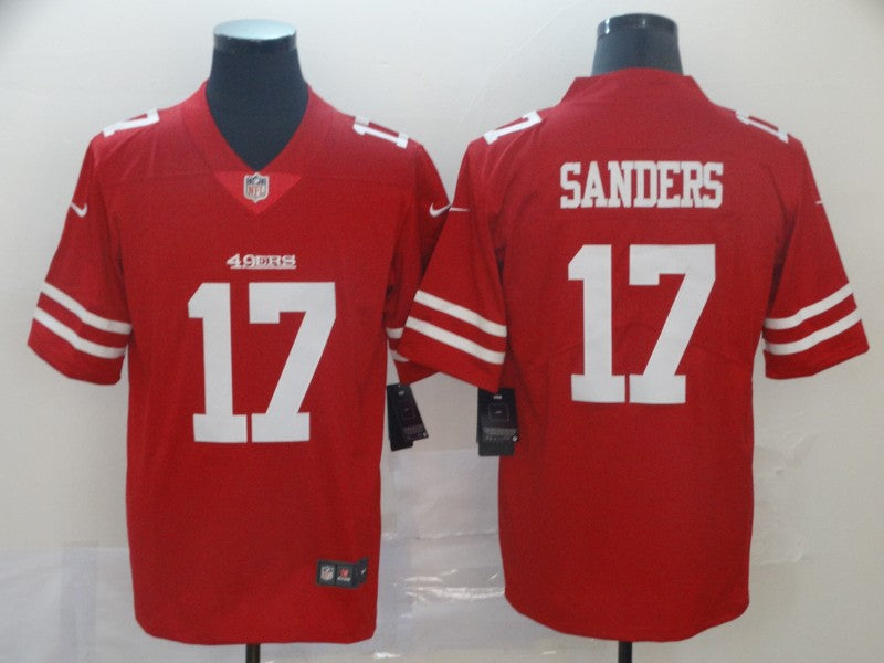 Men’s San Francisco 49ers Emmanuel Sanders #17 Red Jersey