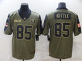 Men’s San Francisco 49ers George Kittle #85 Brown Jersey