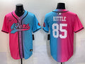 Men’s San Francisco 49ers George Kittle #85 Pink/Blue Jersey