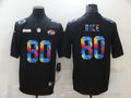 Men’s San Francisco 49ers Jerry Rice #80 Black Jersey