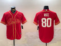 Men’s San Francisco 49ers Jerry Rice #80 Scarlet Team Jersey