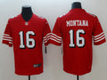 Men’s San Francisco 49ers Joe Montana #16 Red Jersey
