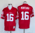 Men’s San Francisco 49ers Joe Montana Mitchell & Ness Scarlet Legacy Jersey
