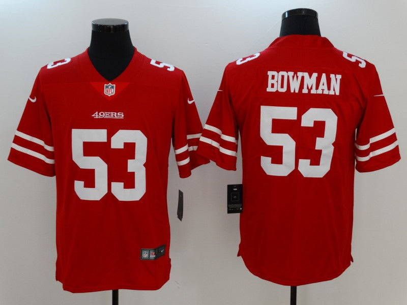 Men’s San Francisco 49ers Navoro Bowman #53 Red Jersey