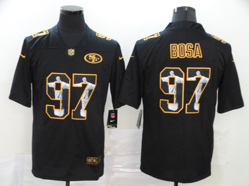 Men’s San Francisco 49ers Nick Bosa #97 Black Alternate Jersey