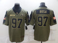 Men’s San Francisco 49ers Nick Bosa #97 Brown Jersey