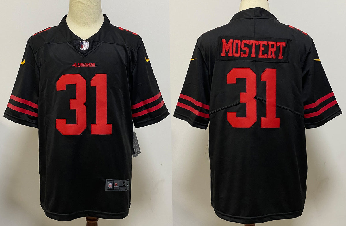Men’s San Francisco 49ers Raheem Mostert #31 Black Jersey