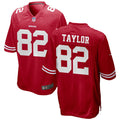 Mens San Francisco 49ers Retired Player #82 John Taylor Nike Scarlet Vapor Limited Player Jersey