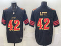 Men’s San Francisco 49ers Ronnie Lott #42 Black 2025 Rivalries Collection Limited Jersey