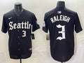 Men’s Seattle Mariners Cal Raleigh #3 Black Team Jersey