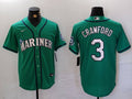 Men’s Seattle Mariners JP Crawford #3 Aqua Jersey