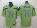 Men’s Seattle Seahawks #14 DK Metcalf Nike Neon Green Color Rush Limited Jersey