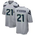 Men’s Seattle Seahawks #21 Devon Witherspoon Nike Gray Alternate Vapor Limited Jersey