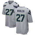Men’s Seattle Seahawks #27 Tariq Woolen Nike Gray Alternate Vapor Limited Jersey